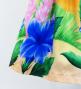 Hula Shantung Pa'u Skirt with Hibiscus Print / Luxury Collection / J3038-5