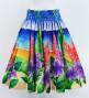 Hula Shantung Pa'u Skirt with Hibiscus Print / Luxury Collection / J3038-6