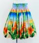 Hula Shantung Pa'u Skirt with Hibiscus Print / Luxury Collection / J3038-7