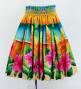 Hula Shantung Pa'u Skirt with Hibiscus Print / Luxury Collection / J3038-8