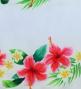 Hula Shantung Pa'u Skirt with Hibiscus & Plumeria Print / Luxury Collection / Beige / J3039be