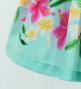 Hula Shantung Pa'u Skirt with Hibiscus & Plumeria Print / Luxury Collection / Light Blue / J3039lbl
