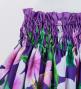 Hula Shantung Pa'u Skirt with Hibiscus & Plumeria Print / Luxury Collection / Purple / J3039pu