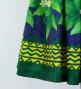 Hula Shantung Pa'u Skirt with Hula girl Print / Luxury Collection / Green / J3040gr
