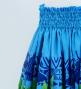 Hula Shantung Pa'u Skirt with Hula girl Print / Luxury Collection / Light Blue / J3040lbl