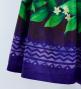 Hula Shantung Pa'u Skirt with Hula girl Print / Luxury Collection / Purple / J3040pu