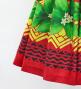 Hula Shantung Pa'u Skirt with Hula girl Print / Luxury Collection / Red / J3040rd