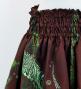 Hula Shantung Pa'u Skirt with Kahiko&Honu Print / Luxury Collection / Brown / J3042br
