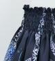 Hula Shantung Pa'u Skirt with Kahiko&Honu Print / Luxury Collection / Navy / J3042nv