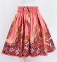 Hula Shantung Pa'u Skirt with Kahiko&Honu Print / Luxury Collection / Pink / J3042pi