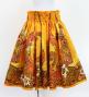 Hula Shantung Pa'u Skirt with Kahiko&Honu Print / Luxury Collection / Yellow /J3042ye