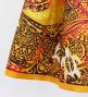 Hula Shantung Pa'u Skirt with Kahiko&Honu Print / Luxury Collection / Yellow /J3042ye