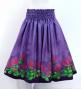 Hula Shantung Pa'u Skirt with Lehua Print / Luxury Collection / Purple / J3043pu
