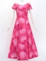 Hula Long Dress with Lehua Print / Luxury Collection / Pink / J3044pi