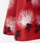 Hula Long Dress with Lehua Print / Luxury Collection / Red/ J3044rd
