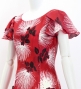 Hula Long Dress with Lehua Print / Luxury Collection / Red/ J3044rd