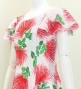 Hula Long Dress with Lehua Print / Luxury Collection / White / J3044wh