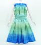 Hula Shantung Tube Top & Pa'u Set-Up with Gradation Print / Luxury Collection / J3046-4