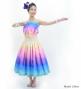 Hula Shantung Tube Top & Pa'u Set-Up with Gradation Print / Luxury Collection / J3046-7