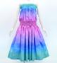 Hula Shantung Tube Top & Pa'u Set-Up with Gradation Print / Luxury Collection / J3046-8