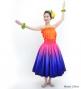 Hula Blouse & Pa'u Set-Up with Gradation Print / Luxury Collection / J3048orpu