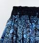 Hula Shantung Pa'u Skirt with Kahiko Print / Luxury Collection / Black / J3058bk