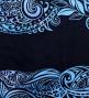 Hula Shantung Pa'u Skirt with Kahiko Print / Luxury Collection / Black / J3058bk