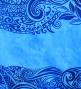 Hula Shantung Pa'u Skirt with Kahiko Print / Luxury Collection / Blue / J3058bl