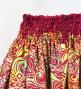 Hula Shantung Pa'u Skirt with Kahiko Print / Luxury Collection / Red / J3058rd