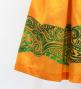 Hula Shantung Pa'u Skirt with Kahiko Print / Luxury Collection / Yellow / J3058ye