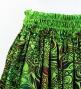 Hula Shantung Pa'u Skirt with Kahiko Print / Luxury Collection / Yellow Green / J3058yegr