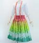 Hula Shantung Pa'u Skirt with Lokelani Print / Luxury Collection / J3061-3
