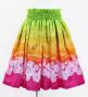 Hula Shantung Pa'u Skirt with Lokelani Print / Luxury Collection / J3061-4