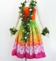Hula Shantung Pa'u Skirt with Lokelani Print / Luxury Collection / J3061-4