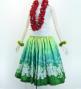 Hula Shantung Pa'u Skirt with Lokelani Print / Luxury Collection / J3061-5