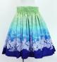 Hula Shantung Pa'u Skirt with Lokelani Print / Luxury Collection / J3061-7
