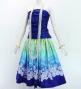 Hula Shantung Pa'u Skirt with Lokelani Print / Luxury Collection / J3061-7
