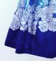 Hula Shantung Pa'u Skirt with Lokelani Print / Luxury Collection / J3061-7
