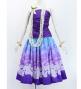 Hula Shantung Pa'u Skirt with Lokelani Print / Luxury Collection / J3061-8