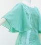 Hula Long Dress with Hibiscus Print / Luxury Collection / Mint Green / J3062mgr