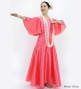 Hula Long Dress with Hibiscus Print / Luxury Collection / Salmon Pink / J3062spi