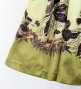 Hula Shantung Pa'u Skirt with Hula Girl Print / Luxury Collection / Beige / J3078be