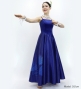 Hula Long Velvet & Shantung Dress with Lehua Print / Luxury Collection / J3080bl