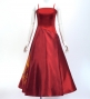 Hula Long Velvet & Shantung Dress with Lehua Print / Luxury Collection / J3080rd