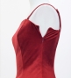 Hula Long Velvet & Shantung Dress with Lehua Print / Luxury Collection / J3080rd