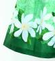 Hula Shantung Pa'u Skirt with Tiare & Kahiko Print / Luxury Collection / Green / J3082gr