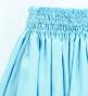 Hula Shantung Pa'u Skirt with Tiare & Kahiko Print / Luxury Collection / Light Blue / J3082lbl