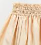 Hula Shantung Pa'u Skirt with Tiare & Kahiko Print / Luxury Collection / Orange /J3082or