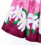 Hula Shantung Pa'u Skirt with Tiare & Kahiko Print / Luxury Collection / Pink / J3082pi