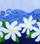 Hula Shantung Pa'u Skirt with Tiare & Kahiko Print / Luxury Collection / PPL & NV / J3082punv